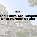 Guided Tours are suspended  Until Further Notice